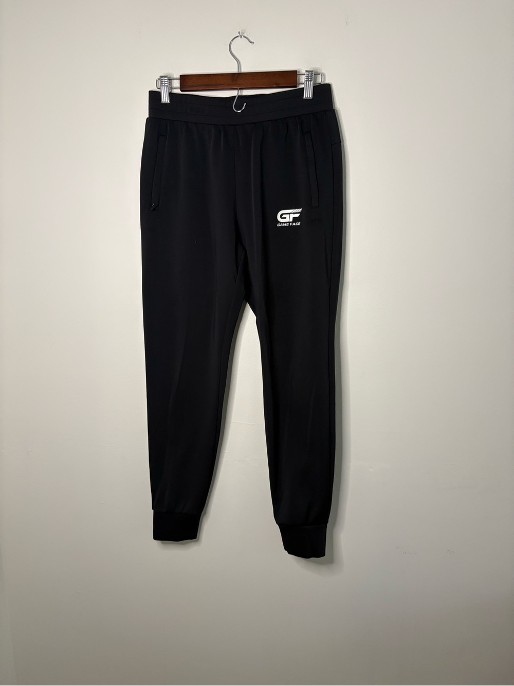 Women’s Black Sporty Pants Jogger Ankle Game Face Medium Fall